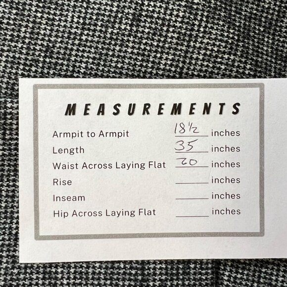 J McLaughlin Womens Cate Vest Black White Houndstooth  Wool Long Blazer size M - Picture 12 of 12